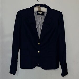J. Crew Navy Blazer with Gold Buttons